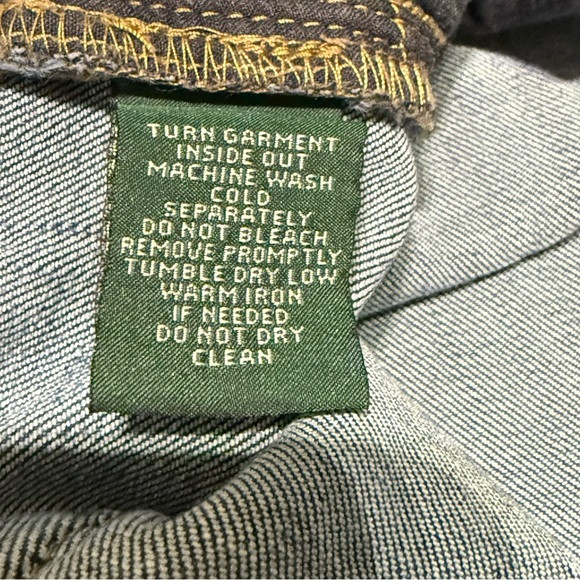 Ralph Lauren Jeans LRL Modern Skinny Mosaic Print Size 10 Mid Rise Straight Leg - Picture 6 of 12